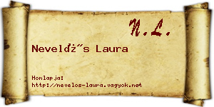 Nevelős Laura névjegykártya